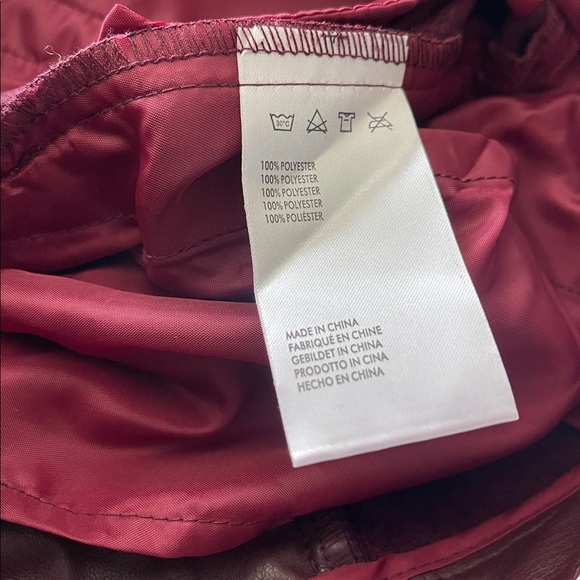 Amanda Steele Faux Leather Pants, Brown High-Waisted with Side Pockets. Sz S - Picture 10 of 11